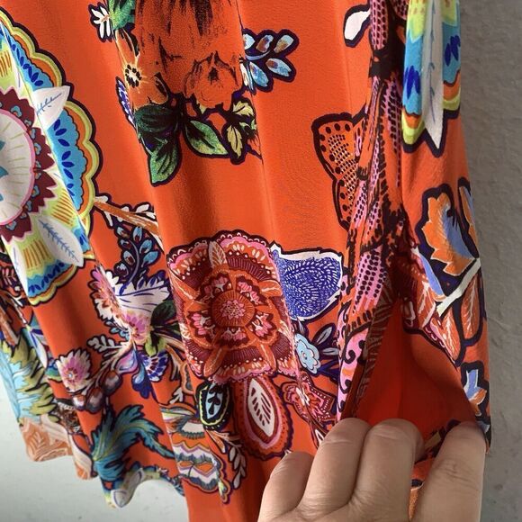 Anthropologie Maeve Larkhill 100% Silk Trapeze Dress Womens Size Small NWT $145 - Picture 9 of 15